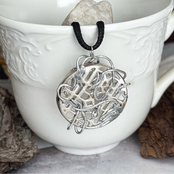 5 For $25💫Alternative Grunge Biker Silver Medallion Pendant Necklace - Picture 6 of 7